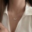 Necklace Simple Design Pearls Yellow Gold Plated Necklace Carousel 2