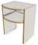 DEAL! Plywood Oval bedside tables 295/395D x 395 W x 500H Carousel 3