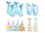 10Pcs Mermaid Tail Paper Candy Box Gift Bags Popcorn Boxes For Kids' Birthday Carousel 3