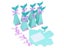 10Pcs Mermaid Tail Paper Candy Box Gift Bags Popcorn Boxes For Kids' Birthday Carousel 4