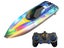 Kids RC Remote Control Boat Toy 2.4GHz Speed Racing Ship Toy with LED Light Carousel 2