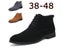 Men's Business Chukka High Top Casual Outdoor Leather Winter Boots Black Grey Carousel 5