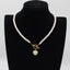New Vintage Heart Butterfly Pendant Female Women Fashion Pearl Choker Carousel 5