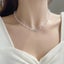 New Beads Neck Chain Butterfly Pendant Necklace Gentle Silvery Color Carousel 3