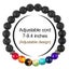 Chakra Reiki Healing Stone Bracelet Yoga Balance Energy Natural Carousel 7