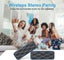 Waterproof Wireless Bluetooth Dual Speakers 6W Subwoofer Tandem Speakers HiFi Carousel 5