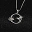 Hummingbird Flower Necklace 14k White Gold Plated Women Jewellery Carousel 2