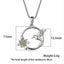 Hummingbird Flower Necklace 14k White Gold Plated Women Jewellery Carousel 4