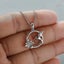 Hummingbird Flower Necklace 14k White Gold Plated Women Jewellery Carousel 5