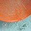 Dining Table Set Of 6 Orange Round Braided Placemats Compatible With Dining Tabl Carousel 3