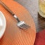 Dining Table Set Of 6 Orange Round Braided Placemats Compatible With Dining Tabl Carousel 5