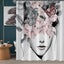 Floral Shower Curtain Women Aesthetic Shower Curtain Rose Flower Flower Butterfl Carousel 3