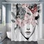 Floral Shower Curtain Women Aesthetic Shower Curtain Rose Flower Flower Butterfl Carousel 4