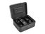 30x24x9cm Combination Lock Cash Box with Coin Tray Money Box Desktop Safe Black Carousel 3