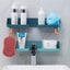 Bathroom Shower Shelf Shower Towel Organizer Storage With 4 Hooks, Self Adhesive Carousel 2