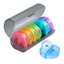 1 Set Weekly Pill Organizer Portable 7 Days Pill Box Case Travel Medicine Box Carousel 1