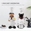 1 Pair Of Boy Chef Decoration Resin Crafts Wine Cabinet Restaurant Decoration Carousel 3
