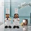 1 Pair Of Boy Chef Decoration Resin Crafts Wine Cabinet Restaurant Decoration Carousel 4
