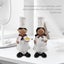 1 Pair Of Boy Chef Decoration Resin Crafts Wine Cabinet Restaurant Decoration Carousel 5