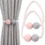 2 Pack Magnetic Curtain Tie Window Curtain Tie Drape Buckle Wooden Curtain Clip Carousel 1