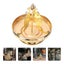 1pc Decorative Incense Coil Tray Mosquito-repellent Incense Box With Lid Golden Carousel 3