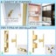10 Pcs Brass Door Double Ball Tension Catches Roller Latches Silent Locks Stoppe Carousel 4
