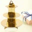 2 Pack Cardboard Cupcake Stand 3- Tier Gold Dessert Stand Round Tower For Baby S Carousel 2