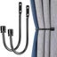 2 Pcs Metal Curtain Holdbacks,wall Mounted Drapery Tiebacks Carousel 1