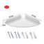 2 Pcs Acrylic Wall Mount Floating Shelves Quarter Shower Shelf Hanging Shelves W Carousel 1
