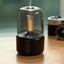 120ml Candle Lamp Aroma Diffuser Air Humidifier Electric Flame Black Carousel 3