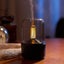 120ml Candle Lamp Aroma Diffuser Air Humidifier Electric Flame Black Carousel 5