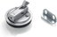 2 Pcs Zinc Alloy Flush Hatch Latch,door Latch Lock Pull Hatch Slam, Silver Carousel 2