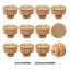 12pcs Boho Rattan Dresser Knobs- Durable Beech Wood Drawer Knobs Handmade Wicker Carousel 1