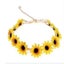 2pieces Sunflower Crown Hair Wreath Daisy Flower Headbands Carousel 1