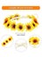 2pieces Sunflower Crown Hair Wreath Daisy Flower Headbands Carousel 2