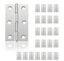 24pcs Stainless Steel Hinges Connector,door Hinge Hinges Foldable Carousel 3