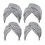 4 Pack Microfiber Hair Towel Wrap For Women Super Absorbent Hair Drying Towels W Carousel 1