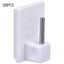 20pcs Curtain Hooks Adhesive Hooks For Curtain Rods White Carousel 4