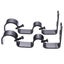 2pcs 18-22mm Premium Sturdy Double Curtain Rod Bracket Durable Iron Curtain Pole Carousel 1