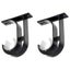 2pcs Curtain Rod Bracket Brackets, Aluminum Alloy Wardrobe Rod Bracket Closet Wa Carousel 1