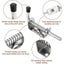 2pcs Steel Spring Bolts, Latches And Door Latches Spring Latch 304 Stainless Carousel 3