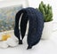 3pcs Wide Hard Headbands, Fashion Vintage Handmade Hair Band Woven Retro Fabric Carousel 3