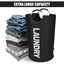90l Large Collapsible Washing Laundry Basket Bag For Bedroom, Fabric (black, L) Carousel 3