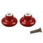 6pcs Red Round Ceramic Cupboard Knob Drawer Cabinet Pull Handle S Carousel 3