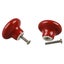6pcs Red Round Ceramic Cupboard Knob Drawer Cabinet Pull Handle S Carousel 4