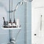 Adjustable Shower Shelf, No Drilling Organizer Holder For Shampoo, Soap, Face Cl Carousel 4