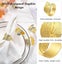 6 Pcs Napkin Rings, Stretchable Leaf Napkin Ring Circle For Harvest Gift Carousel 3