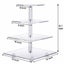 4 Tier Cupcake Holder Tower Display Stand with LED Light Carousel 6