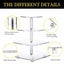 4 Tier Cupcake Holder Tower Display Stand with LED Light Carousel 9
