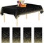 4 Pack Black Dot Disposable Tablecloths Table Covers Black Dot Confetti Party Carousel 1